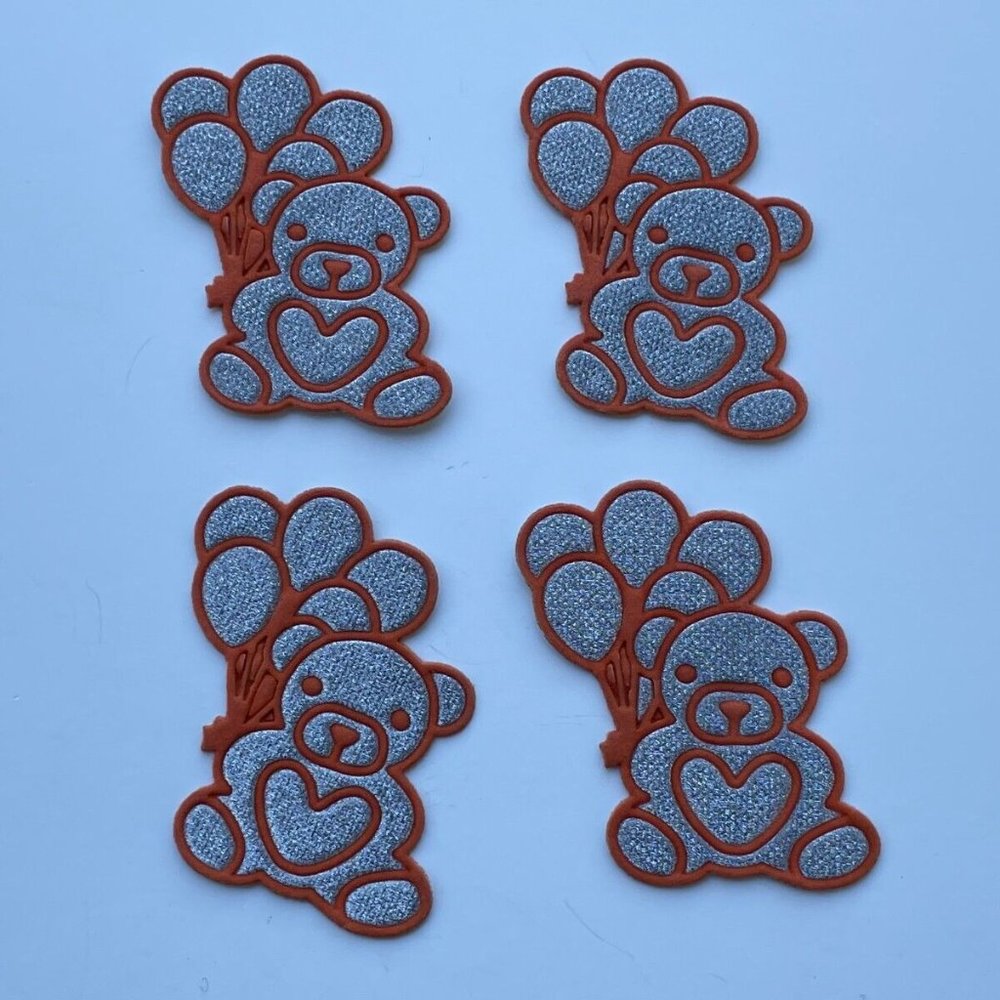 Lot of 4 Patches Iron On Patches for Kids Craft Clothes Accessory